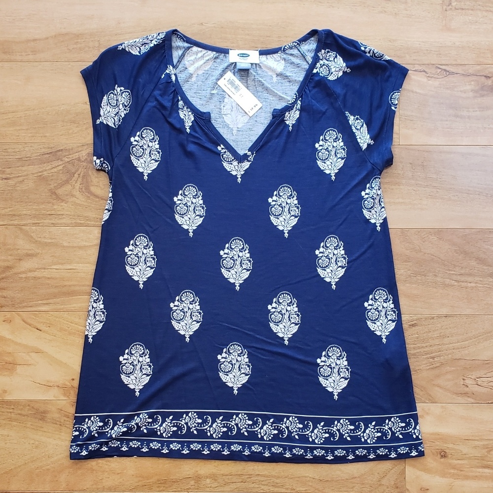 New w/tags OLD NAVY paisley sleeveless tunic S